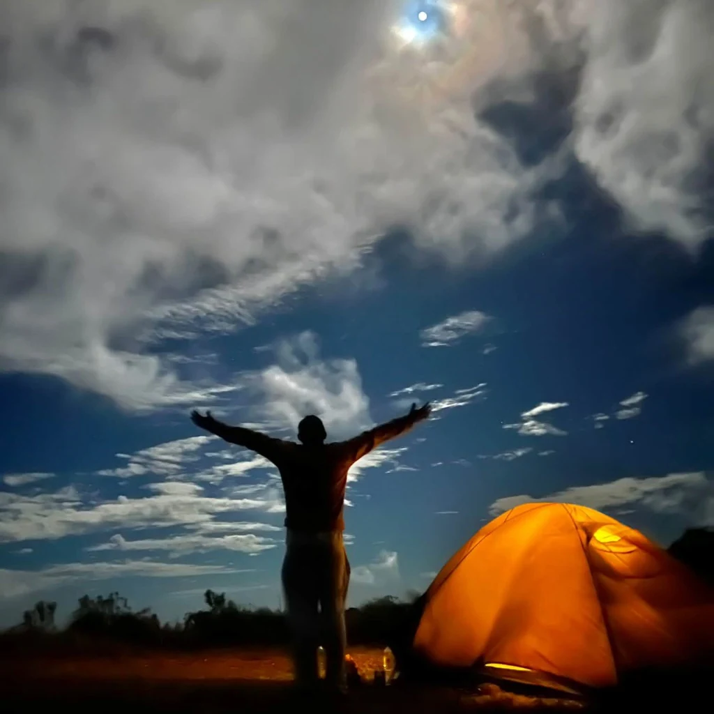 Bakers Reserve Cabana Moonlit Highland Expedition Camp Under Starlit Nonpareil Sky